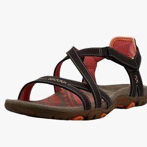 Merrell Coco (Brown) Cora (Orange) Leather Strappy Sandspur Rose Comfy Sandals 9